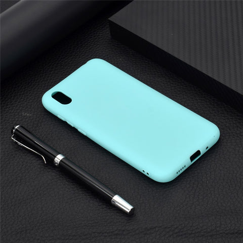 Solid Color Matte TPU Soft Mobile Phone Cover for Huawei Honor 8S / Y5 (2019)
