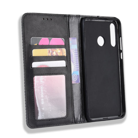 Vintage Style Leather Wallet Case for Huawei Honor 20 Lite