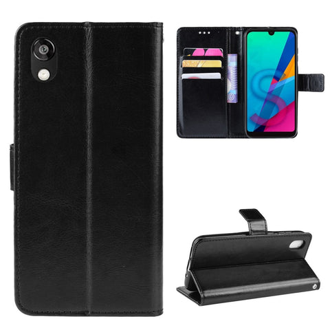 Crazy Horse Leather Wallet Case for Huawei Y5 (2019) / Honor 8S