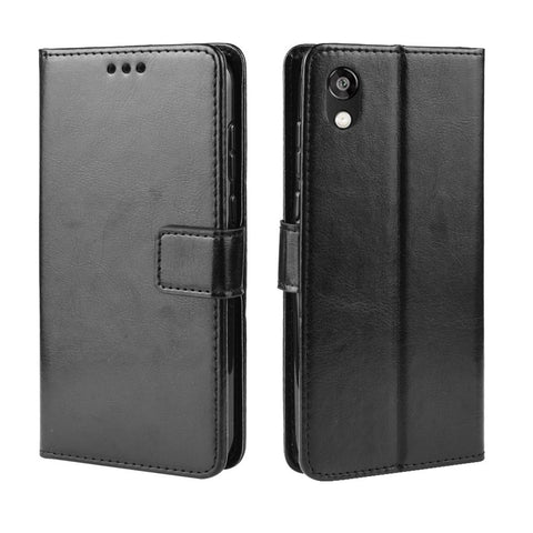 Crazy Horse Leather Wallet Case for Huawei Y5 (2019) / Honor 8S