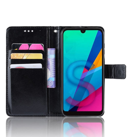 Crazy Horse Leather Wallet Case for Huawei Y5 (2019) / Honor 8S
