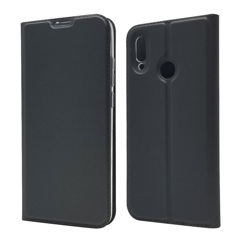 Magnetic Adsorption Leather Card Holder Case for Huawei P Smart Plus 2019 / Enjoy 9s/ Maimang 8 / Honor 10i