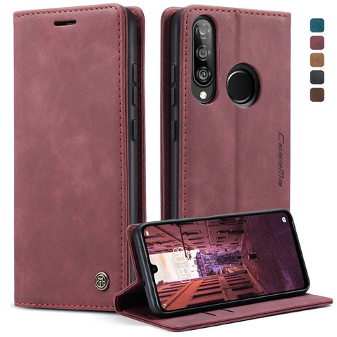 CASEME 013 Series Auto-absorbed Leather Wallet Case for Huawei P30 Lite New Edition/P30 Lite/nova 4e