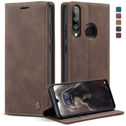 CASEME 013 Series Auto-absorbed Leather Wallet Case for Huawei P30 Lite New Edition/P30 Lite/nova 4e