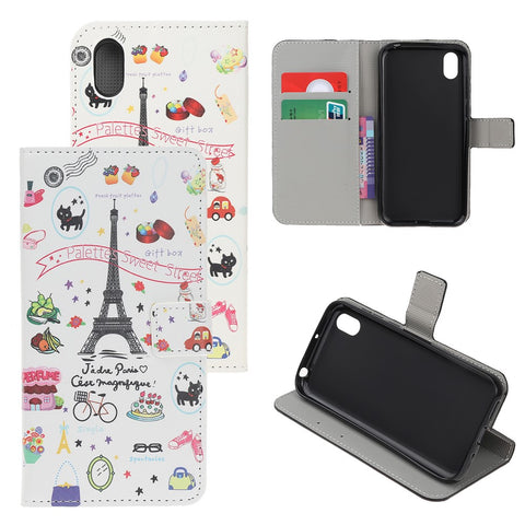 Pattern Printing PU Leather Stand Phone Cover for Huawei Y5 (2019) / Honor 8S