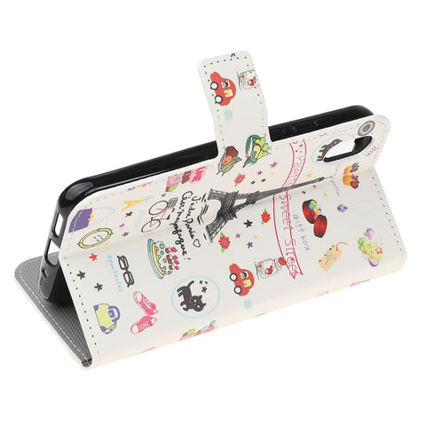 Pattern Printing PU Leather Stand Phone Cover for Huawei Y5 (2019) / Honor 8S