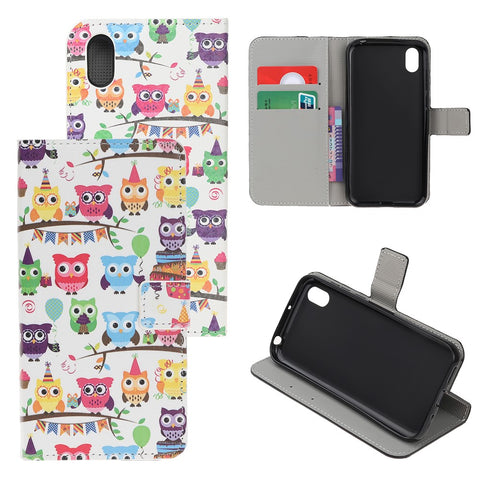 Pattern Printing PU Leather Stand Phone Cover for Huawei Y5 (2019) / Honor 8S