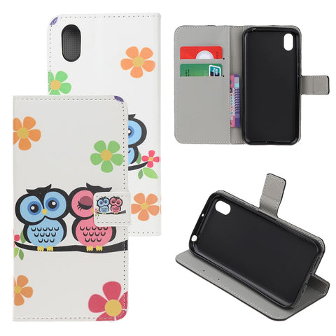 Pattern Printing PU Leather Stand Phone Cover for Huawei Y5 (2019) / Honor 8S