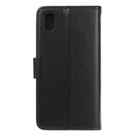 Imprint Butterfly Flowers Leather Wallet Case for Huawei Y5 (2019) / Honor 8S