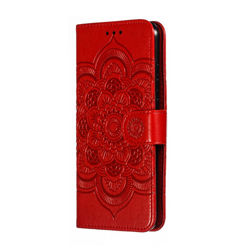 Imprint Mandala Flower Stand Wallet Leather Case for Huawei P Smart Plus 2019/Enjoy 9s/ Maimang 8/Honor 10i/Honor 20i/Honor 20 Lite/nova 4 Lite
