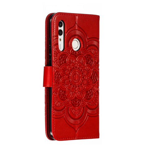 Imprint Mandala Flower Stand Wallet Leather Case for Huawei P Smart Plus 2019/Enjoy 9s/ Maimang 8/Honor 10i/Honor 20i/Honor 20 Lite/nova 4 Lite