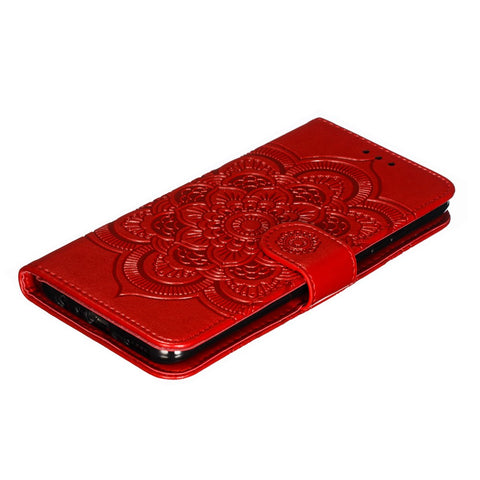 Imprint Mandala Flower Stand Wallet Leather Case for Huawei P Smart Plus 2019/Enjoy 9s/ Maimang 8/Honor 10i/Honor 20i/Honor 20 Lite/nova 4 Lite