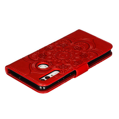 Imprint Mandala Flower Stand Wallet Leather Case for Huawei P Smart Plus 2019/Enjoy 9s/ Maimang 8/Honor 10i/Honor 20i/Honor 20 Lite/nova 4 Lite