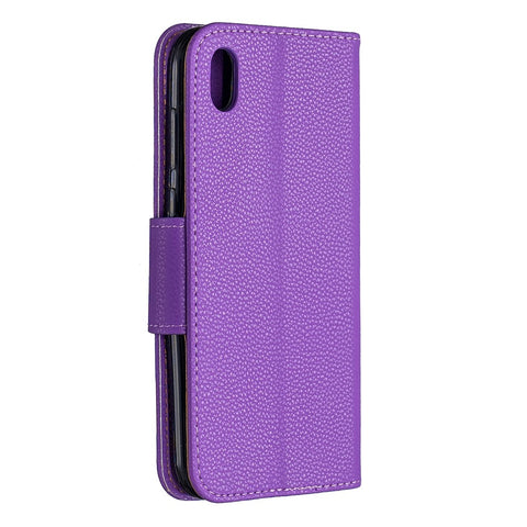Litchi Skin Leather Wallet Case for Huawei Y5 (2019) / Honor 8S