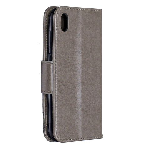 Imprint Butterfly Leather Wallet Case for Huawei Y5 (2019) / Honor 8S