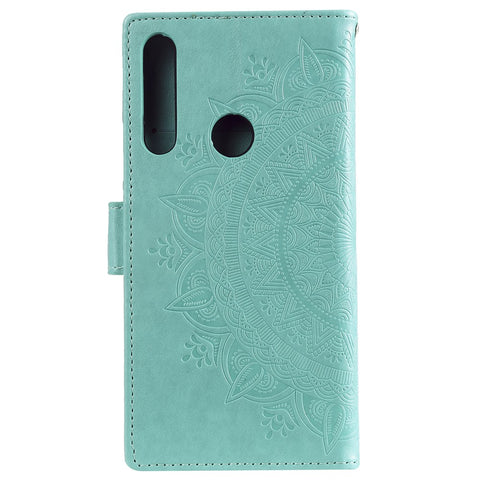 Imprint Flower Leather Wallet Case for Huawei Honor 9X (Global)/P Smart Z / Y9 Prime 2019/ Enjoy 10 Plus