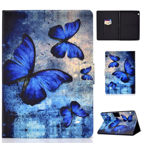 Shock-proof Pattern Printing Card Slot PU Leather Tablet Casing for Huawei MediaPad T5 10