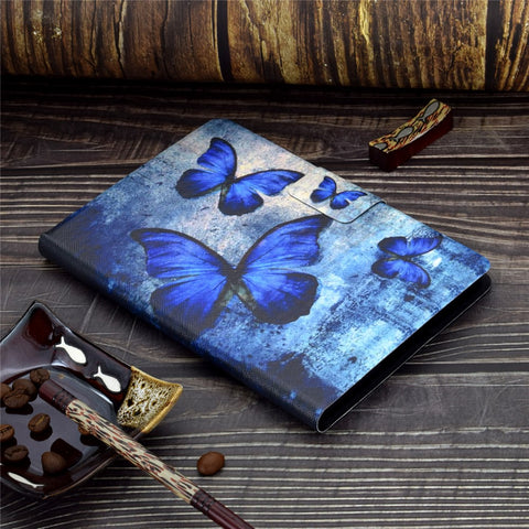 Shock-proof Pattern Printing Card Slot PU Leather Tablet Casing for Huawei MediaPad T5 10