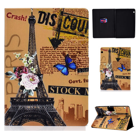 Shock-proof Pattern Printing Card Slot PU Leather Tablet Casing for Huawei MediaPad T5 10