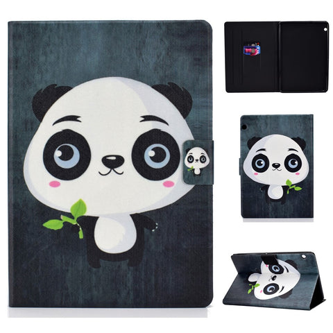 Shock-proof Pattern Printing Card Slot PU Leather Tablet Casing for Huawei MediaPad T5 10