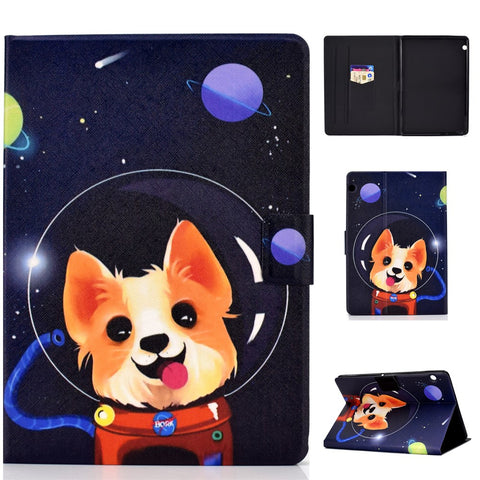 Shock-proof Pattern Printing Card Slot Stand PU Leather Tablet Case for Huawei MediaPad T3 10