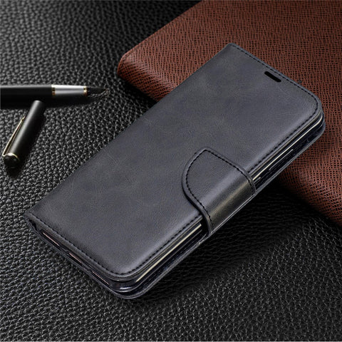 PU Leather Phone Case for Huawei Y6 (2019, with Fingerprint Sensor)/Y6 Prime (2019)/Honor 8A
