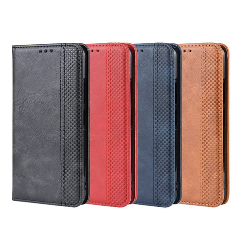 Auto-absorbed Vintage Leather Wallet Phone Cover for Huawei Honor 20 Pro