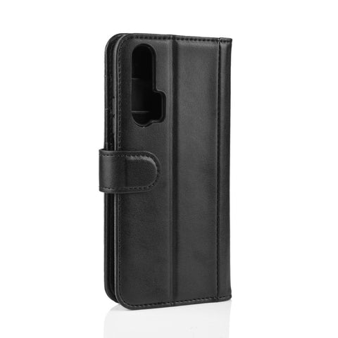 For Huawei Honor 20 Pro Phone Cases Genuine Split Leather Wallet Mobile Cover Stand