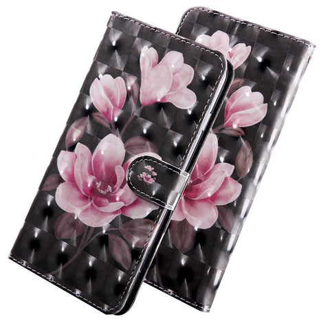 Pattern Printing Light Spot Decor Leather Wallet Phone Cover for Huawei Honor 20 Lite