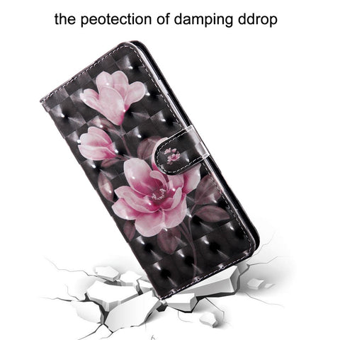 Pattern Printing Light Spot Decor Leather Wallet Phone Cover for Huawei Honor 20 Lite