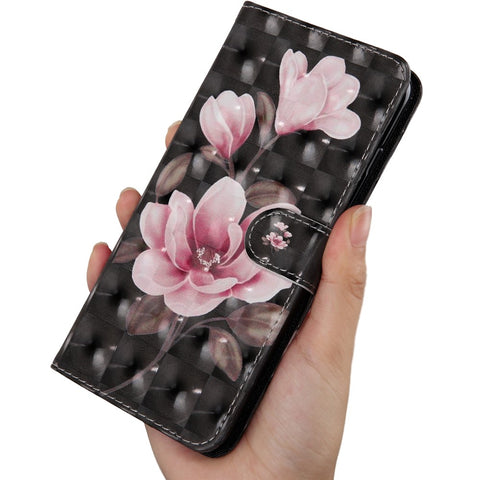 Pattern Printing Light Spot Decor Leather Wallet Phone Cover for Huawei Honor 20 Lite