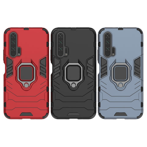 Rotatable Ring Kickstand Cool Armor PC TPU Hybrid Phone Shell for Huawei Honor 20 Pro