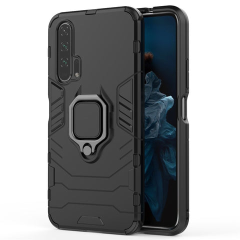 Rotatable Ring Kickstand Cool Armor PC TPU Hybrid Phone Shell for Huawei Honor 20 Pro