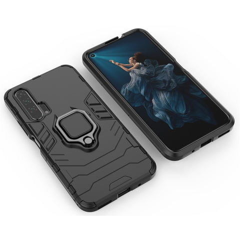 Rotatable Ring Kickstand Cool Armor PC TPU Hybrid Phone Shell for Huawei Honor 20 Pro