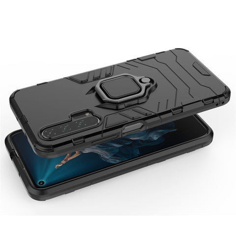 Rotatable Ring Kickstand Cool Armor PC TPU Hybrid Phone Shell for Huawei Honor 20 Pro