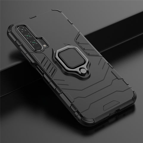 Rotatable Ring Kickstand Cool Armor PC TPU Hybrid Phone Shell for Huawei Honor 20 Pro