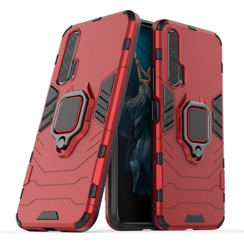 Rotatable Ring Kickstand Cool Armor PC TPU Hybrid Phone Shell for Huawei Honor 20 Pro