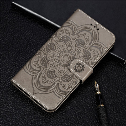 Imprint Flower Leather Mobile Shell for Huawei Honor 9X (Global)/Y9 Prime 2019/ Enjoy 10 Plus / Huawei P Smart Z