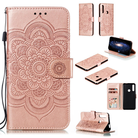 Imprint Flower Leather Mobile Shell for Huawei Honor 9X (Global)/Y9 Prime 2019/ Enjoy 10 Plus / Huawei P Smart Z