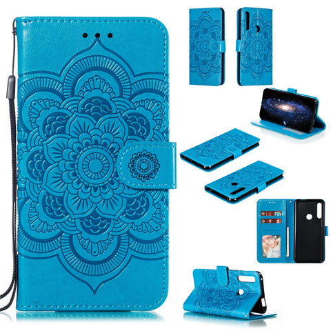 Imprint Flower Leather Mobile Shell for Huawei Honor 9X (Global)/Y9 Prime 2019/ Enjoy 10 Plus / Huawei P Smart Z