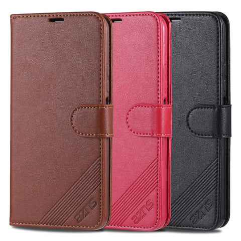 AZNS Leather Wallet Phone Case for Huawei Honor 20 Pro