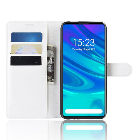 Litchi Texture Wallet Leather Phone Cover for Huawei Honor 9X (Global) / P Smart Z / Y9 Prime 2019 /  Enjoy 10 Plus