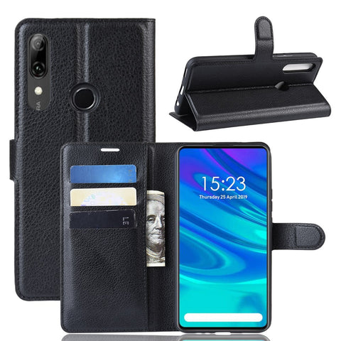 Litchi Texture Wallet Leather Phone Cover for Huawei Honor 9X (Global) / P Smart Z / Y9 Prime 2019 /  Enjoy 10 Plus