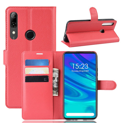 Litchi Texture Wallet Leather Phone Cover for Huawei Honor 9X (Global) / P Smart Z / Y9 Prime 2019 /  Enjoy 10 Plus