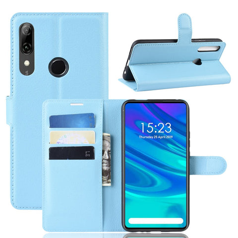Litchi Texture Wallet Leather Phone Cover for Huawei Honor 9X (Global) / P Smart Z / Y9 Prime 2019 /  Enjoy 10 Plus