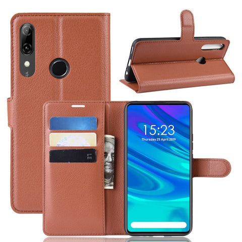 Litchi Texture Wallet Leather Phone Cover for Huawei Honor 9X (Global) / P Smart Z / Y9 Prime 2019 /  Enjoy 10 Plus