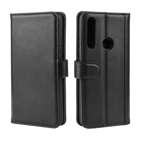 For Huawei Honor 9X (Global) / P Smart Z / Y9 Prime 2019 / nova 5i Phone Cases Genuine Split Leather Wallet Mobile Cover Stand