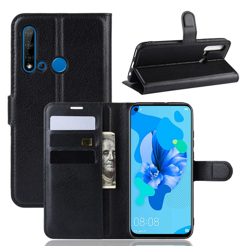 Litchi Texture Wallet Leather Phone Cover for Huawei P20 Lite (2019) / Nova 5i