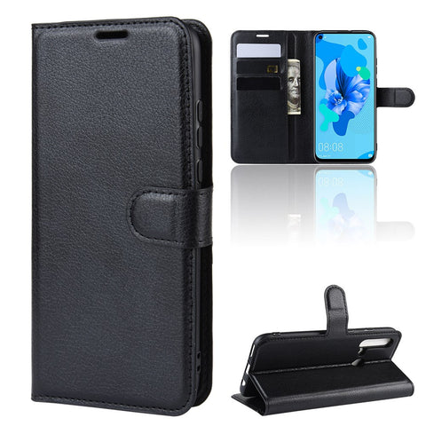 Litchi Texture Wallet Leather Phone Cover for Huawei P20 Lite (2019) / Nova 5i
