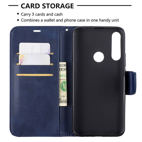 PU Leather Wallet Stand Phone Cover for Huawei Honor 9X (Global)/ P Smart Z / Y9 Prime 2019 / Enjoy 10 Plus
